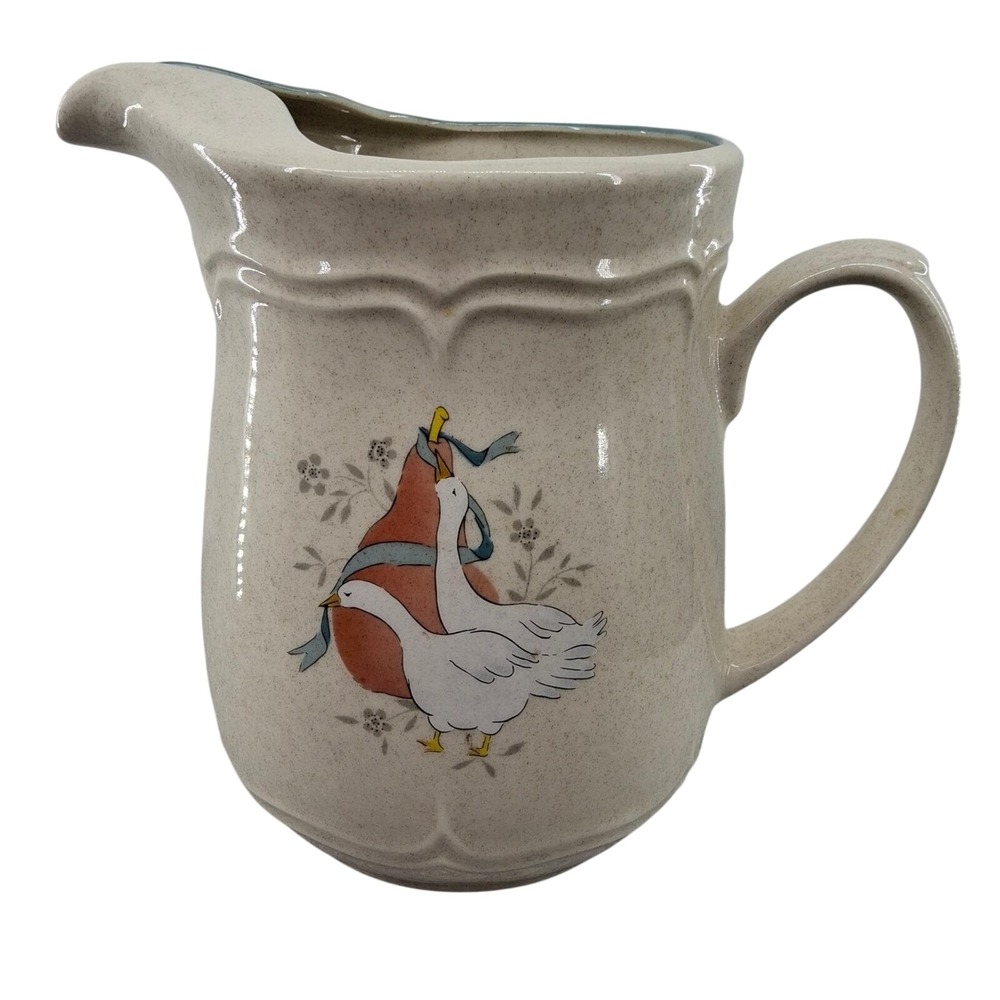 Vintage International China Marmalade Goose Stoneware Pitcher